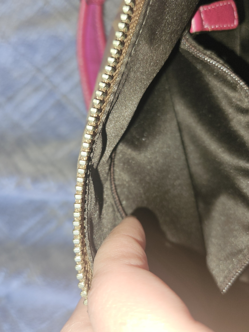 Coach Poppy Signature Sateen Groovy Hot Pink Trim Shoulder Bag Y2K - Picture 14 of 16